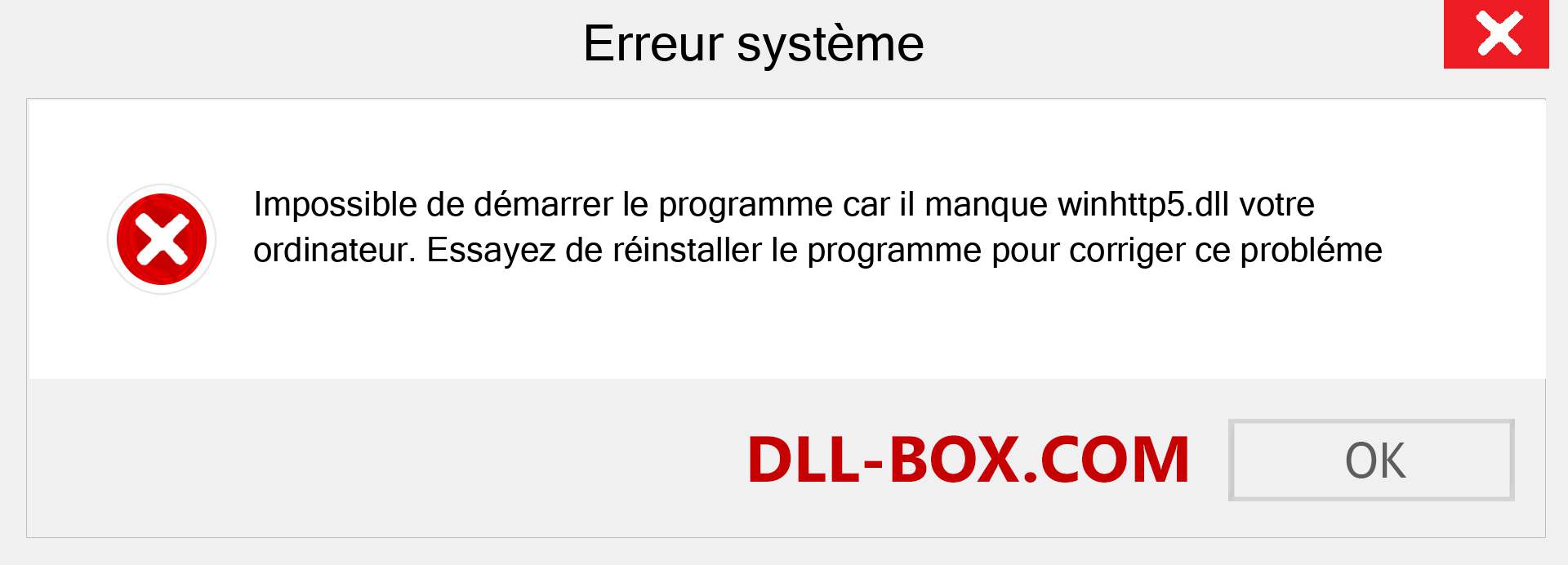 Le fichier winhttp5.dll est manquant ?. Télécharger pour Windows 7, 8, 10 - Correction de l'erreur manquante winhttp5 dll sur Windows, photos, images